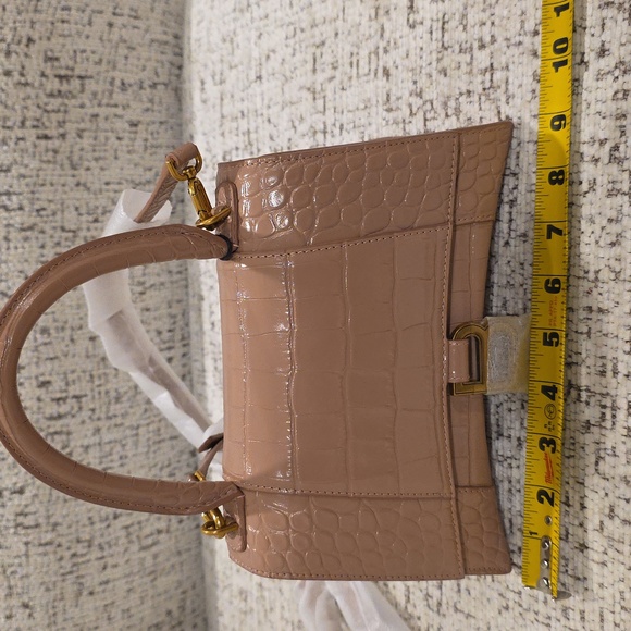 Balenciaga Tan Croc-Embossed Mini Bag - Picture 12 of 16